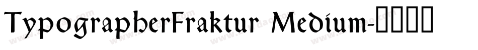 TypographerFraktur Medium字体转换